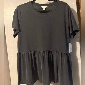 Women's gray baby doll T shirt